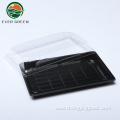 Disposable Custom Plastic Reusable Container Sushi Black Box